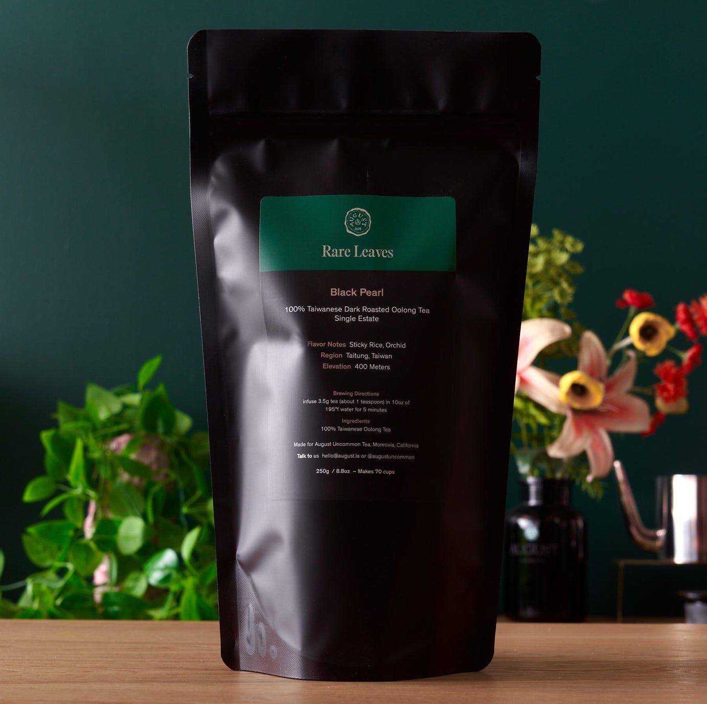 Rare Leaves Black Pearl - Single Estate Taiwanese Dark Roasted Oolong Tea