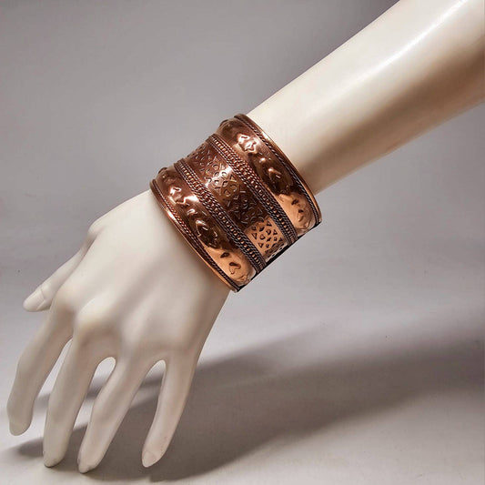 Chunky Copper Cuff Bracelet