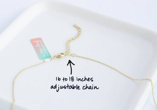 Raindrop Cloud Necklace: Gold