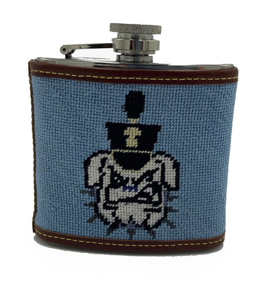 Citadel Spike Hand-stitched Needlepoint Flask