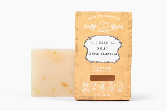 Organic Vegan Citrus + Calendula Bar Soap