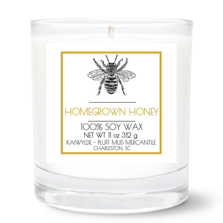 PMM_Rocks_Candle_Homegrown_Honey_2_5x2_5 11oz Clear Tumbler Candle | 2.75"x2.25" White Label