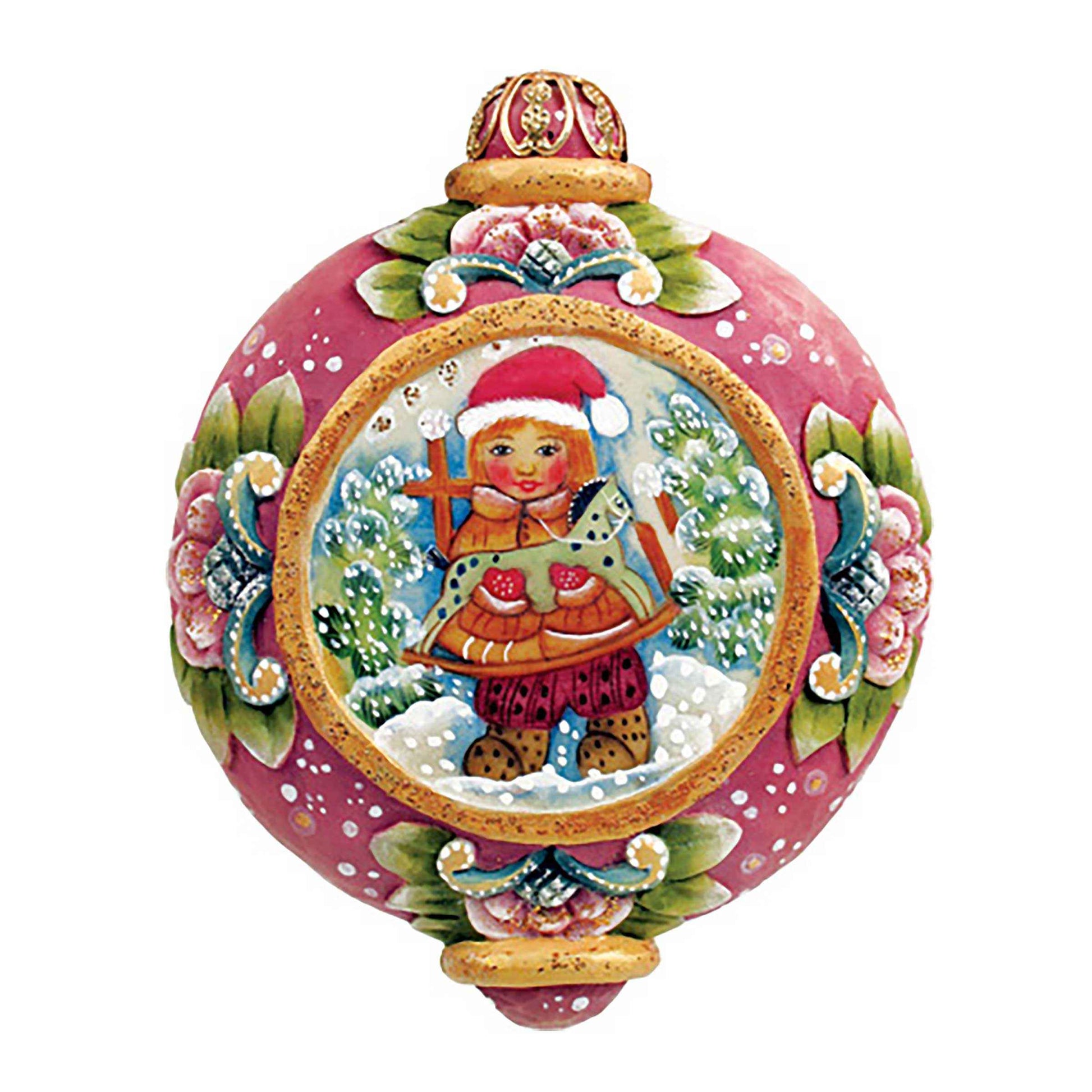 Christmas Gift Sculpted Hand-Painted Christmas Ornament by G. DeBrekht - 6102422