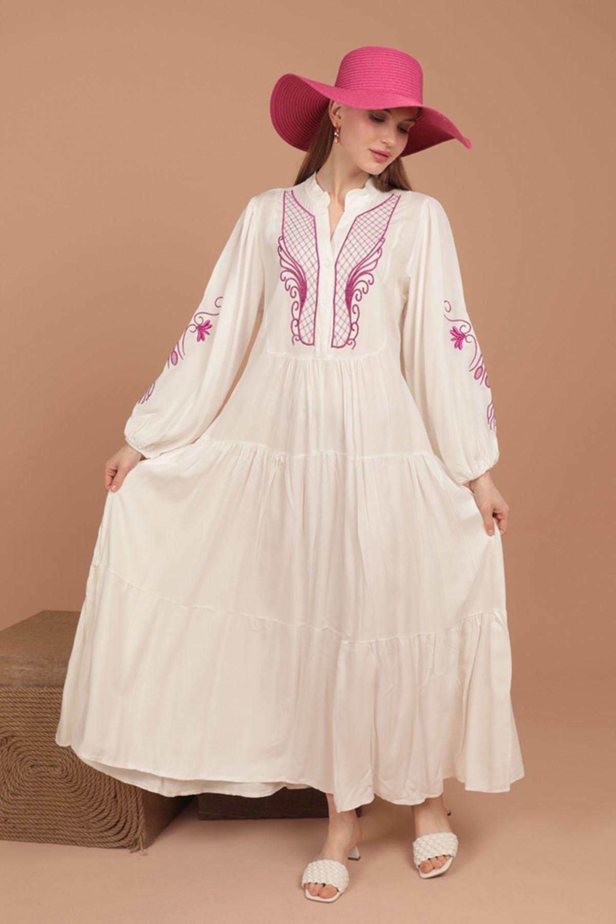 Phoenix Embroidery Dress