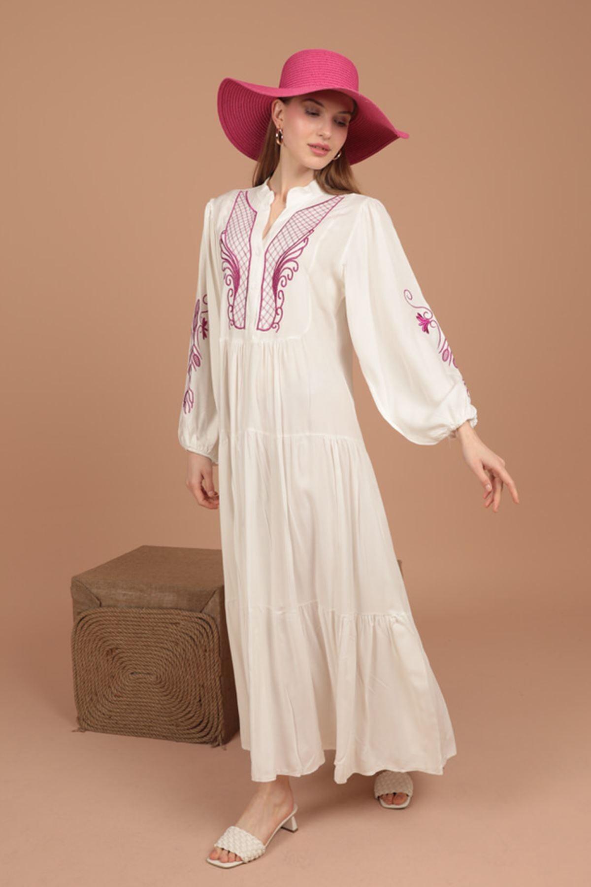 Phoenix Embroidery Dress