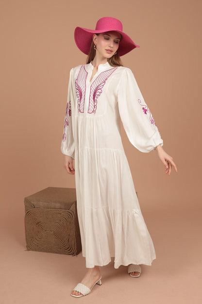Phoenix Embroidery Dress