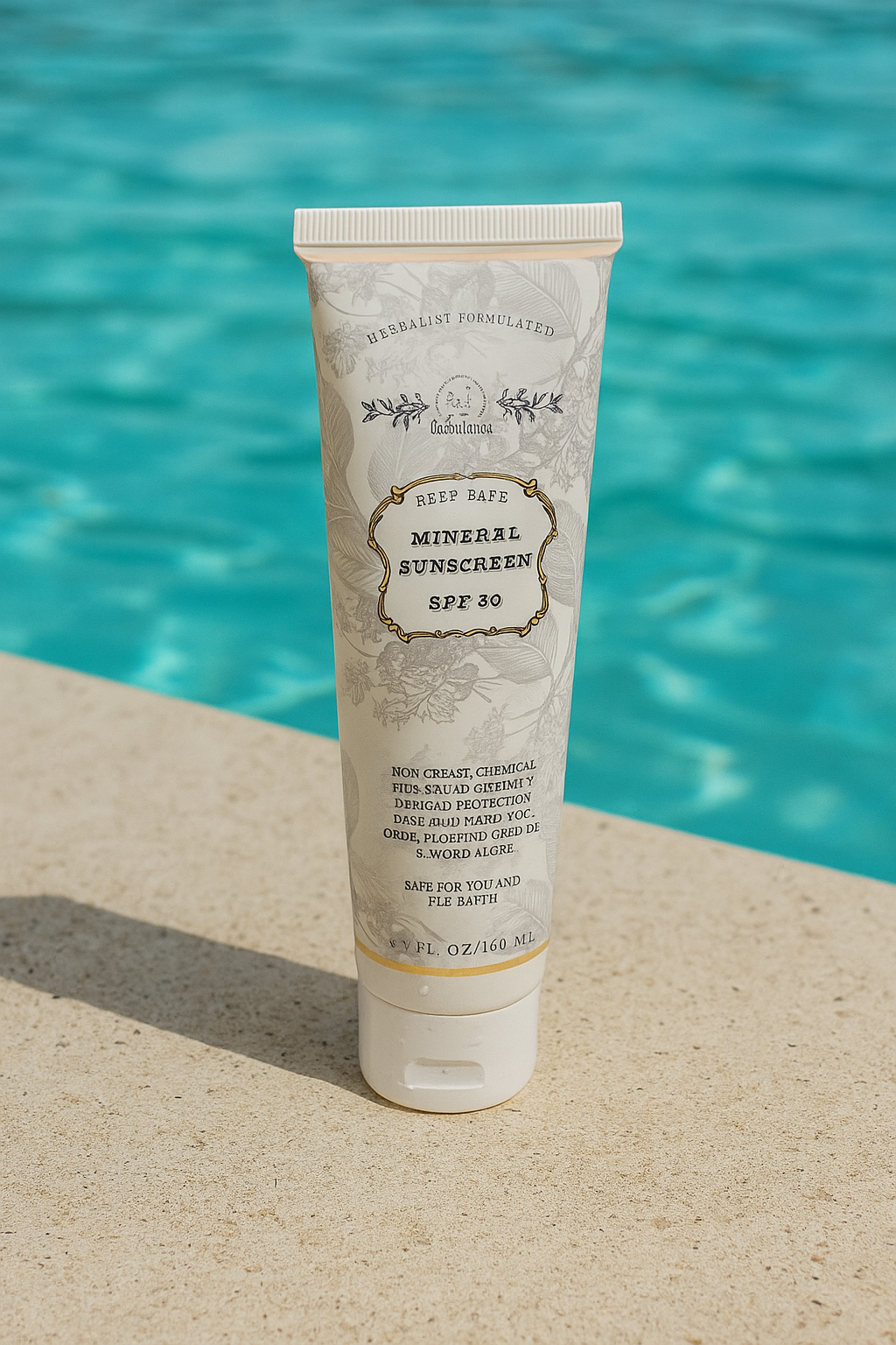 Reef Safe Vegan Mineral Face and Body Sunscreen with Tremella Mushroom