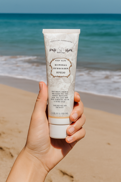Reef Safe Vegan Mineral Face and Body Sunscreen with Tremella Mushroom