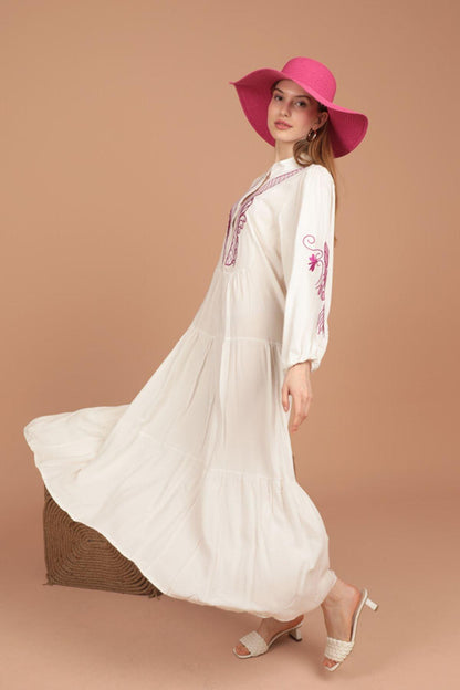 Phoenix Embroidery Dress