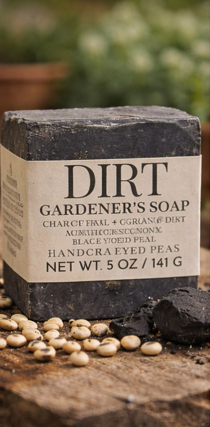 Dirt Soap ~ Charcoal & Black Eyed Peas