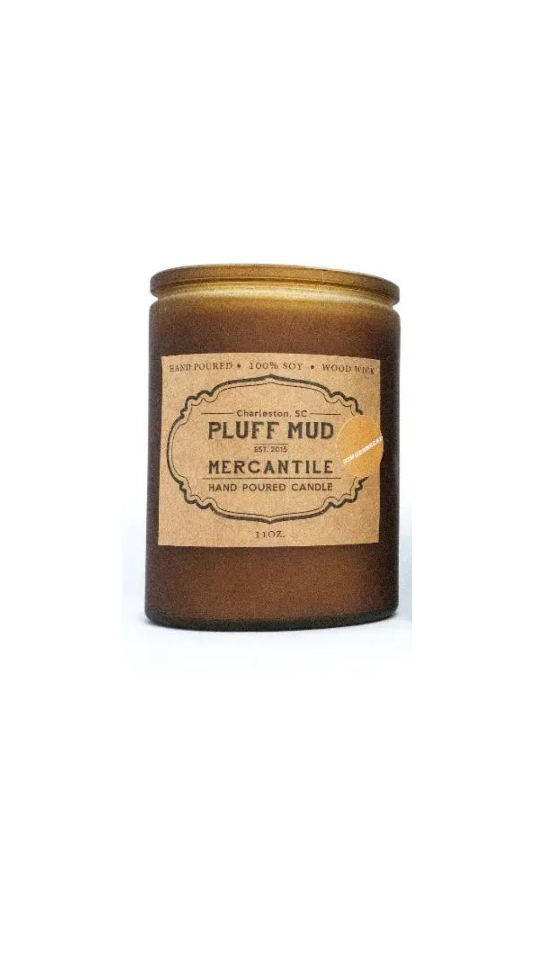 Bourbon Tobacco Vanilla Hand Poured Soy Candle - Pluff Mud Mercantile