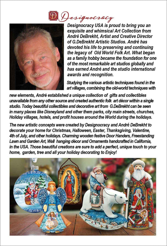 Forest Friends Sculpted Hand-Painted Christmas Ornament by G. DeBrekht - Wildlife Holiday Decor - 6102183