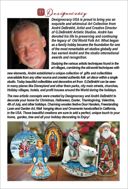 Village Nativity Sculpted Hand-Painted Christmas Ornament by G. DeBrekht - Nativity Holiday Décor - 6102414