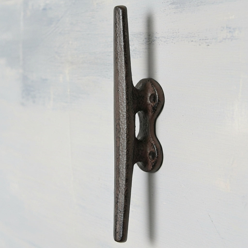 Boat Cleat Wall Hook, Cast Iron Nautical for Keys, Towels or Leashes