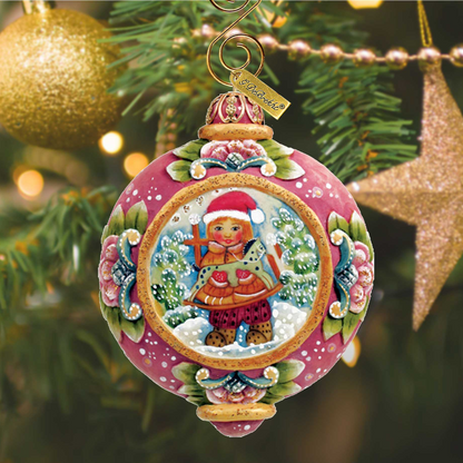 Christmas Gift Sculpted Hand-Painted Christmas Ornament by G. DeBrekht - 6102422