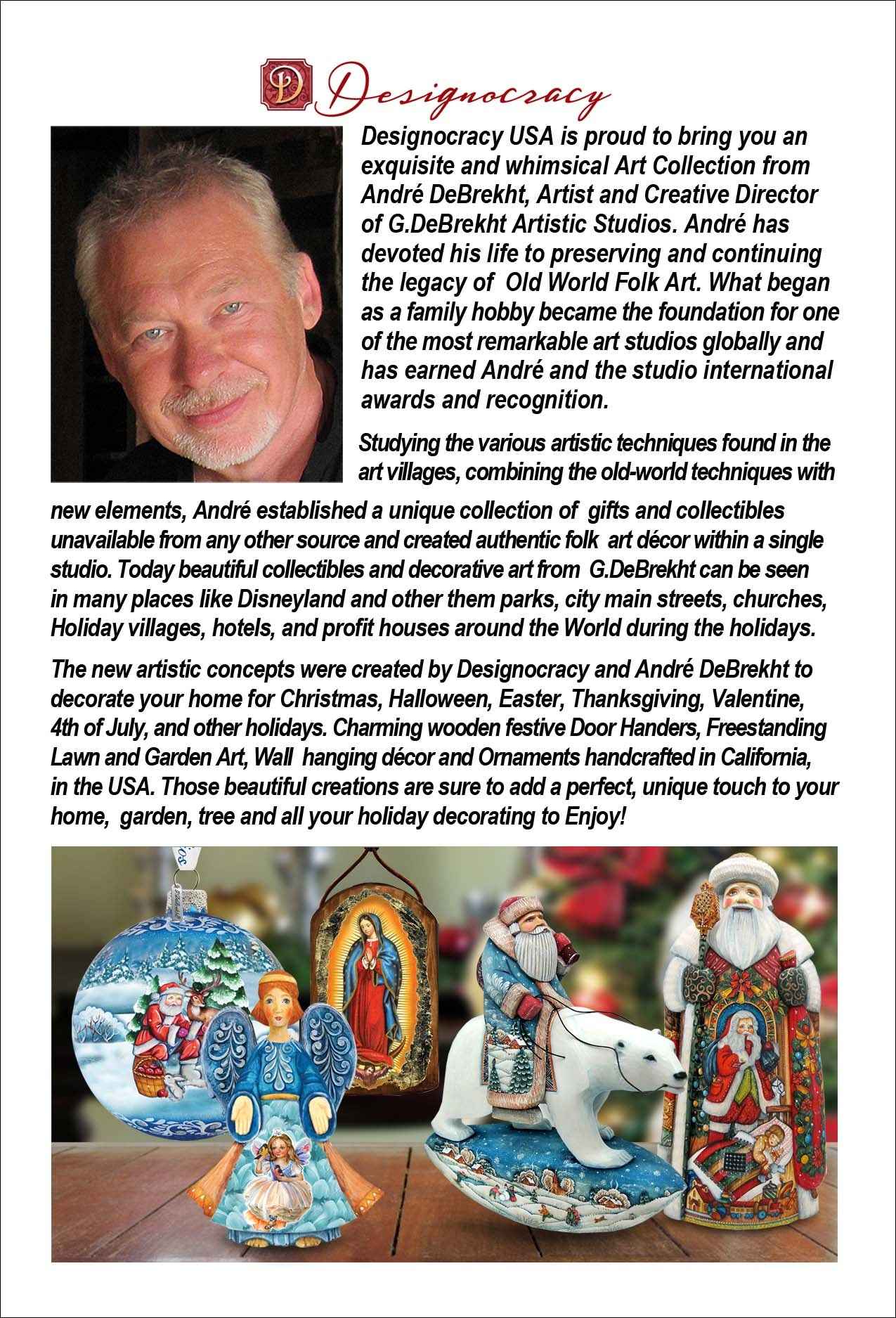 Holiday Coastal Ornament - Santa's Artistry Keepsake Glass Ornaments by G. Debrekht - Christmas Decor - 777415