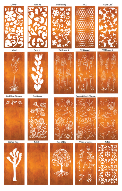 Outdoor Metal Panels (60” & 72”) – Heavy-Duty Steel for Patio, Fence & Backyard