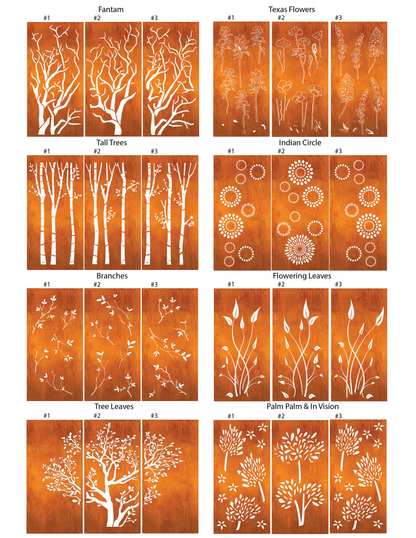 Outdoor Metal Panels (60” & 72”) – Heavy-Duty Steel for Patio, Fence & Backyard Privacy