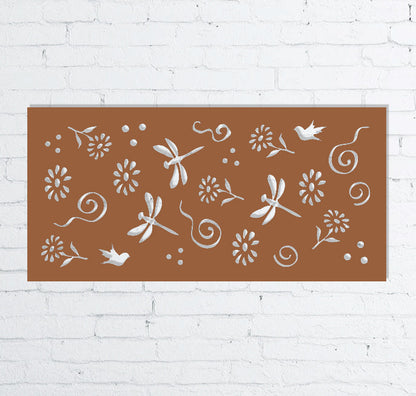 Privacy Screen Panels or Large Metal Wall Decor (46" Inch)