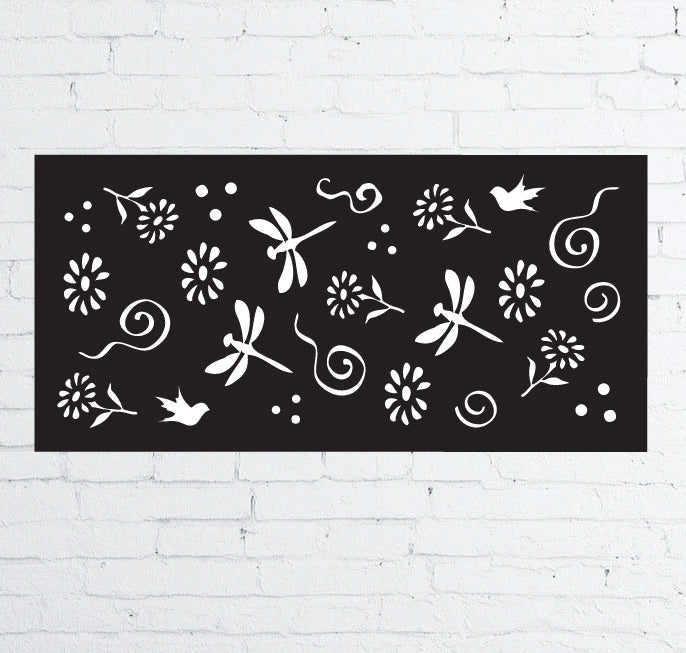 Privacy Screen Panels or Large Metal Wall Decor (46" Inch)