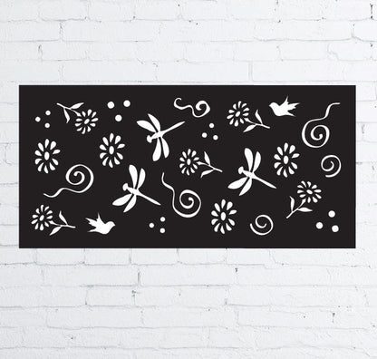 Privacy Screen Panels or Large Metal Wall Decor (46" Inch)