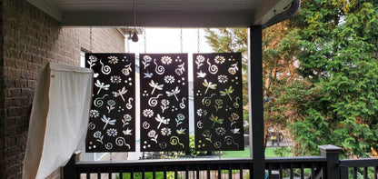 Privacy Screen Panels or Large Metal Wall Decor (46" Inch)