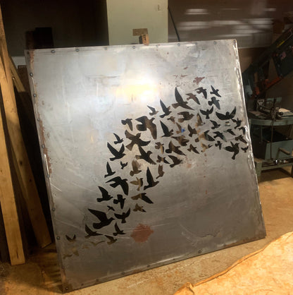 Outdoor Screen Panels or Large Metal Wall Art (46" Inch)