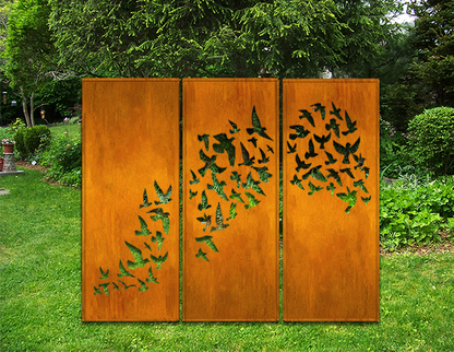 Outdoor Screen Panels or Large Metal Wall Art (46" Inch)