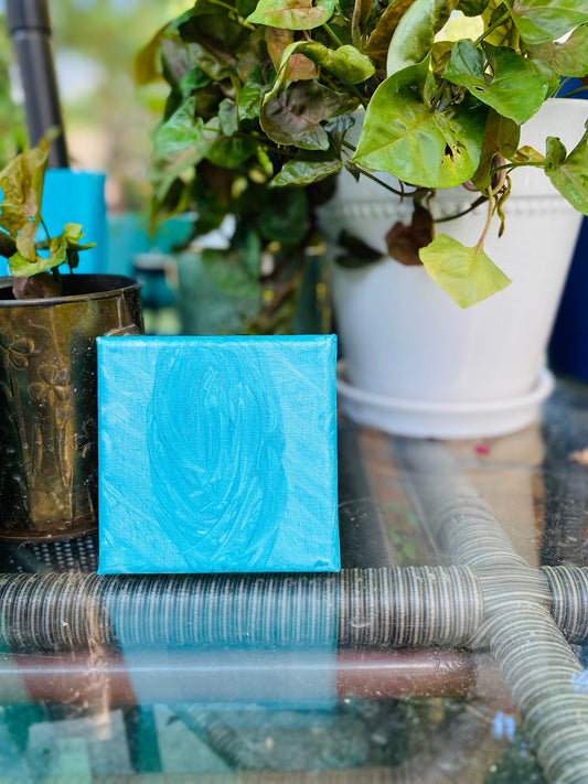 “Essence Spiral” Original Art 4”x4”Acrylic on Canvas