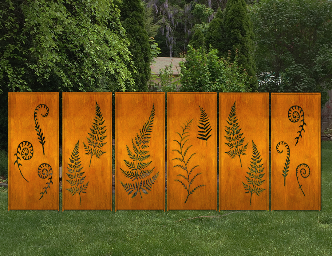 Garden Fencing / Metal Wall Art (46" Inch)