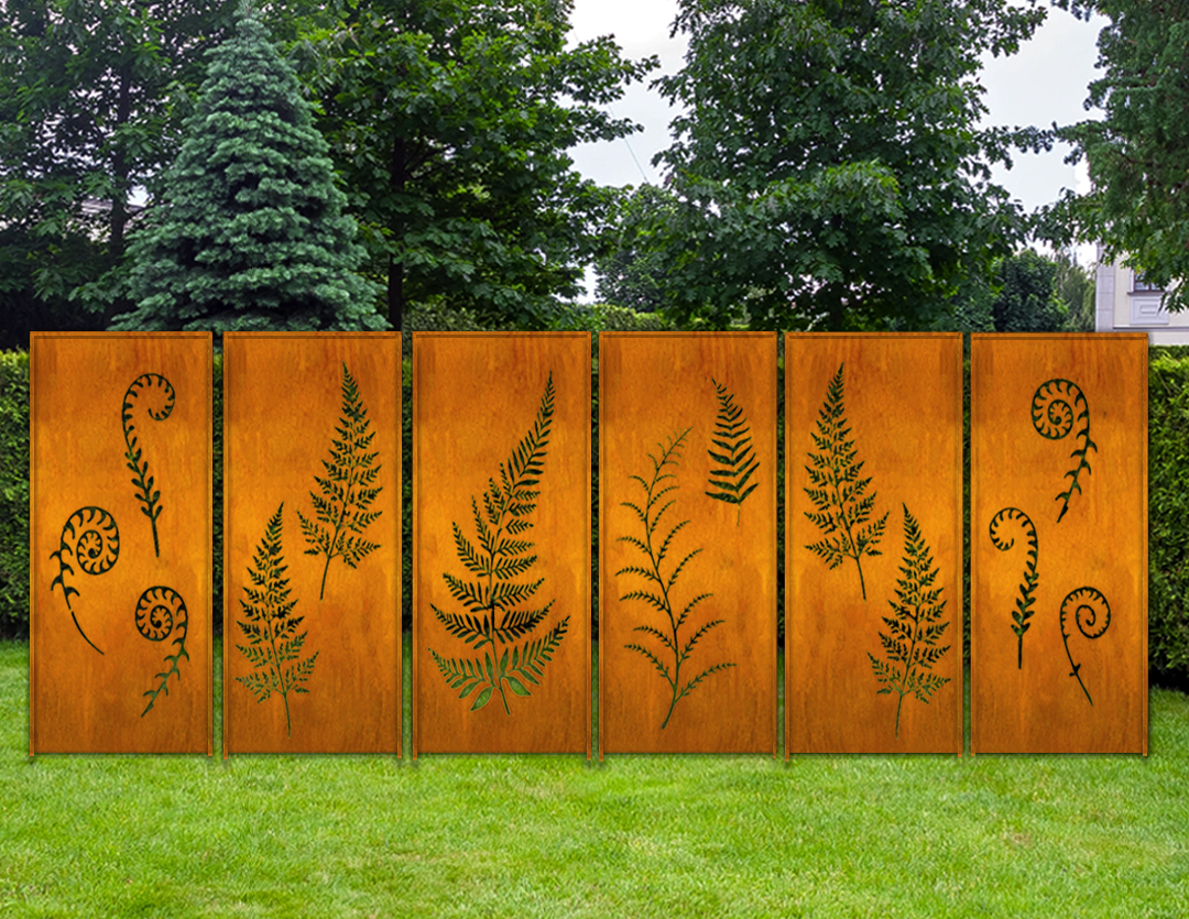 Garden Fencing / Metal Wall Art (46" Inch)
