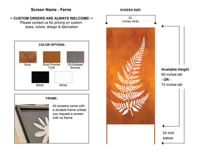 Outdoor Metal Panels (60” & 72”) – Heavy-Duty Steel for Patio, Fence & Backyard