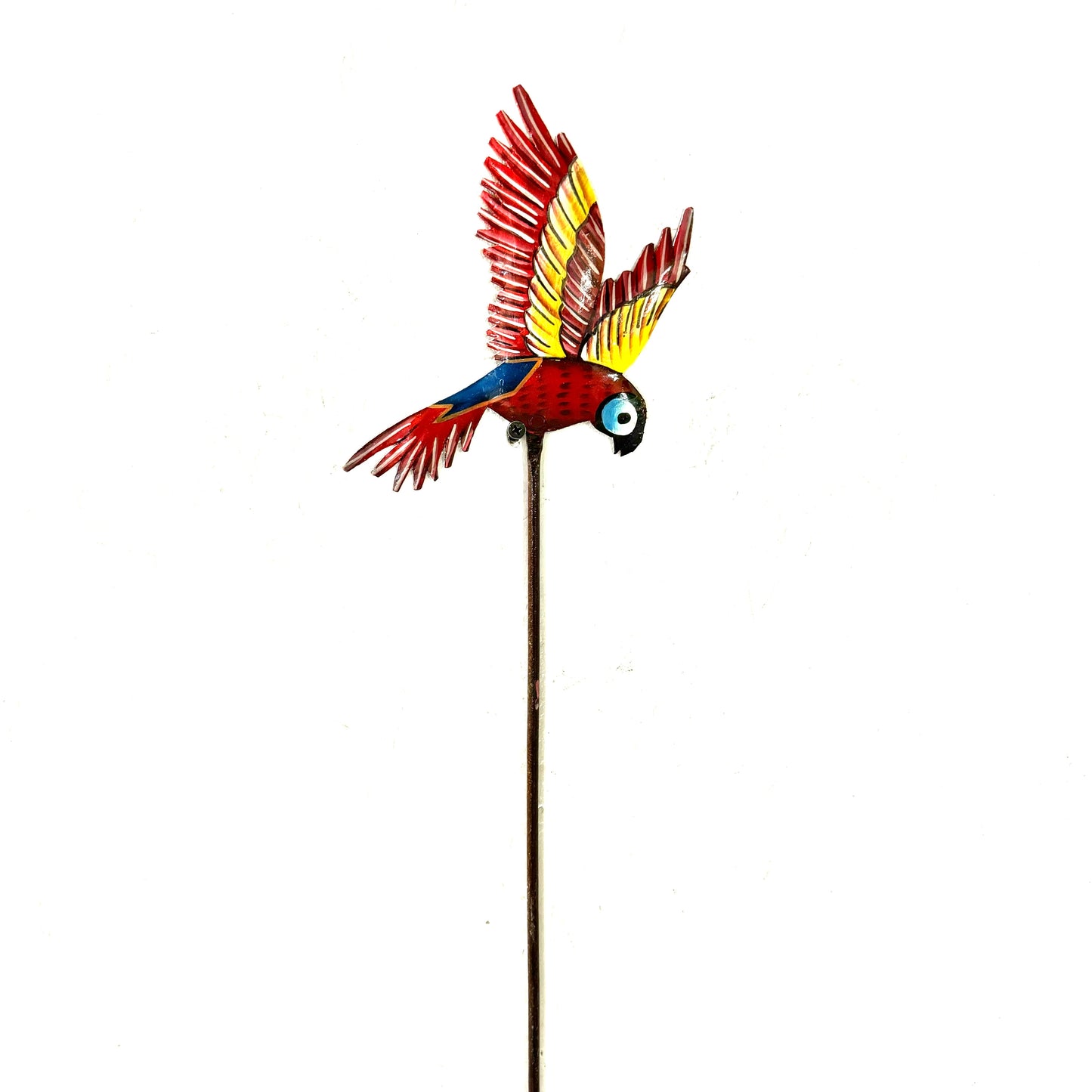 Tropical Red Bird Garden Stake