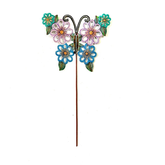 Butterfly Garden Stake- Flowers 2