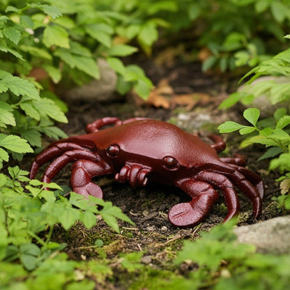 Crab Key Hider, Cast Iron for Coastal Garden, Porch or Patio