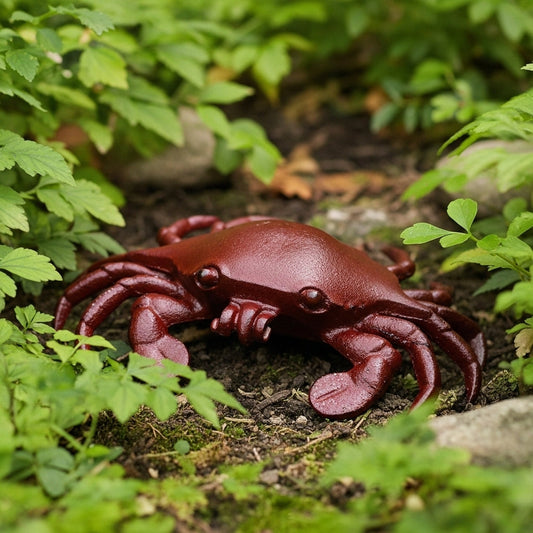 Crab Key Hider, Cast Iron for Coastal Garden, Porch or Patio