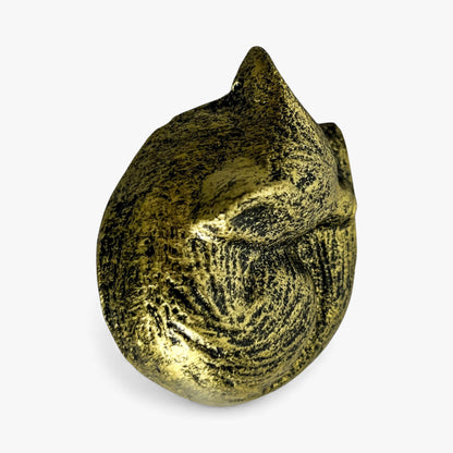 Fox Head Drawer Knob, Gold Cast Iron Cabinet Pull Hardware