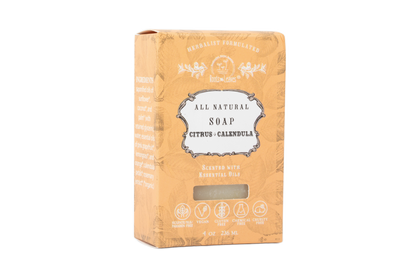 Organic Vegan Citrus + Calendula Bar Soap