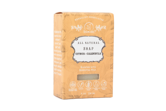 Organic Vegan Citrus + Calendula Bar Soap