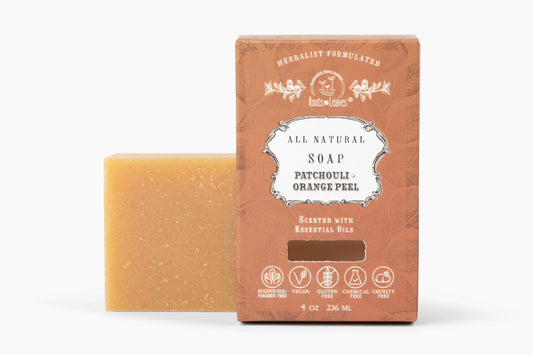 Organic Vegan Patchouli + Orange Bar Soap