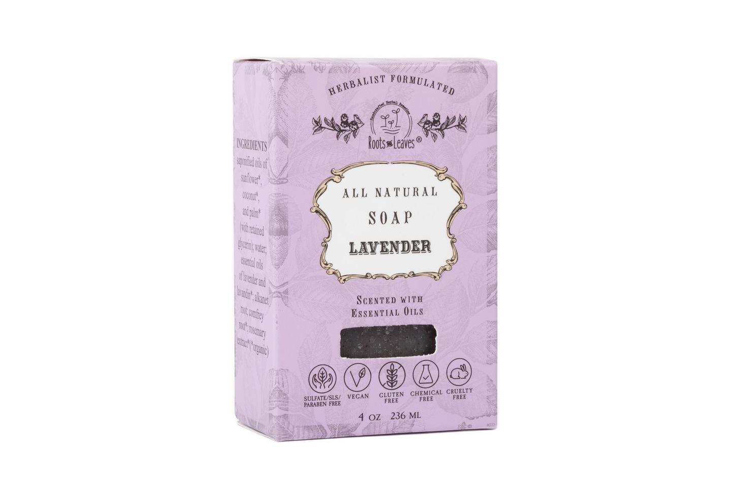 Organic Vegan Lavender Bar Soap