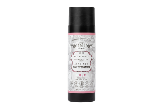 All Natural Soapnut CONDITIONER - ROSE- wild fermented probiotics for your scalp