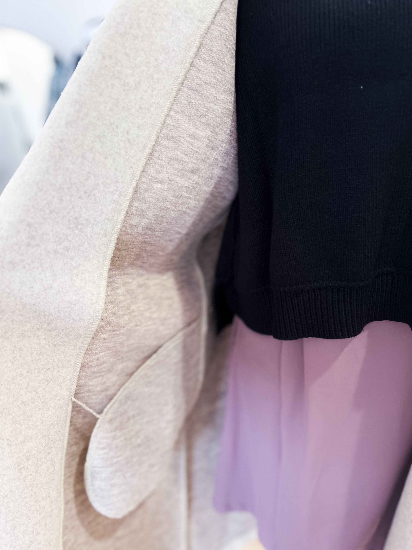 SC - Juliette Taupe Mid-Length Coat