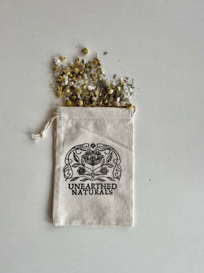 Reusable Cotton Muslin Bath Soak Bag - 4x6
