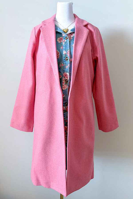 SC - Juliette Pink Mid-Length Coat