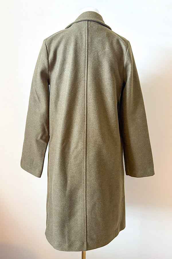 SC - Juliette Olive Mid-Length Coat
