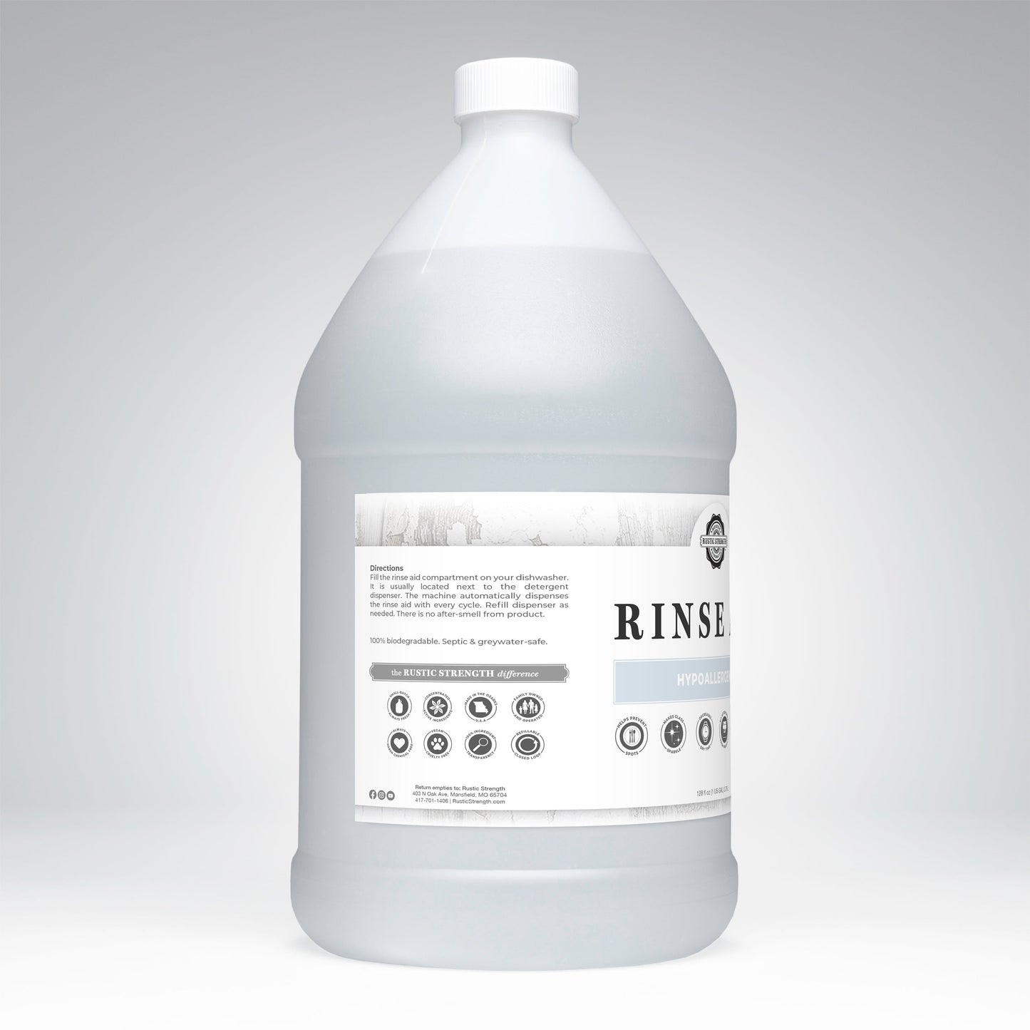 Rinse Aid for Automatic Dishwashers | Unscented