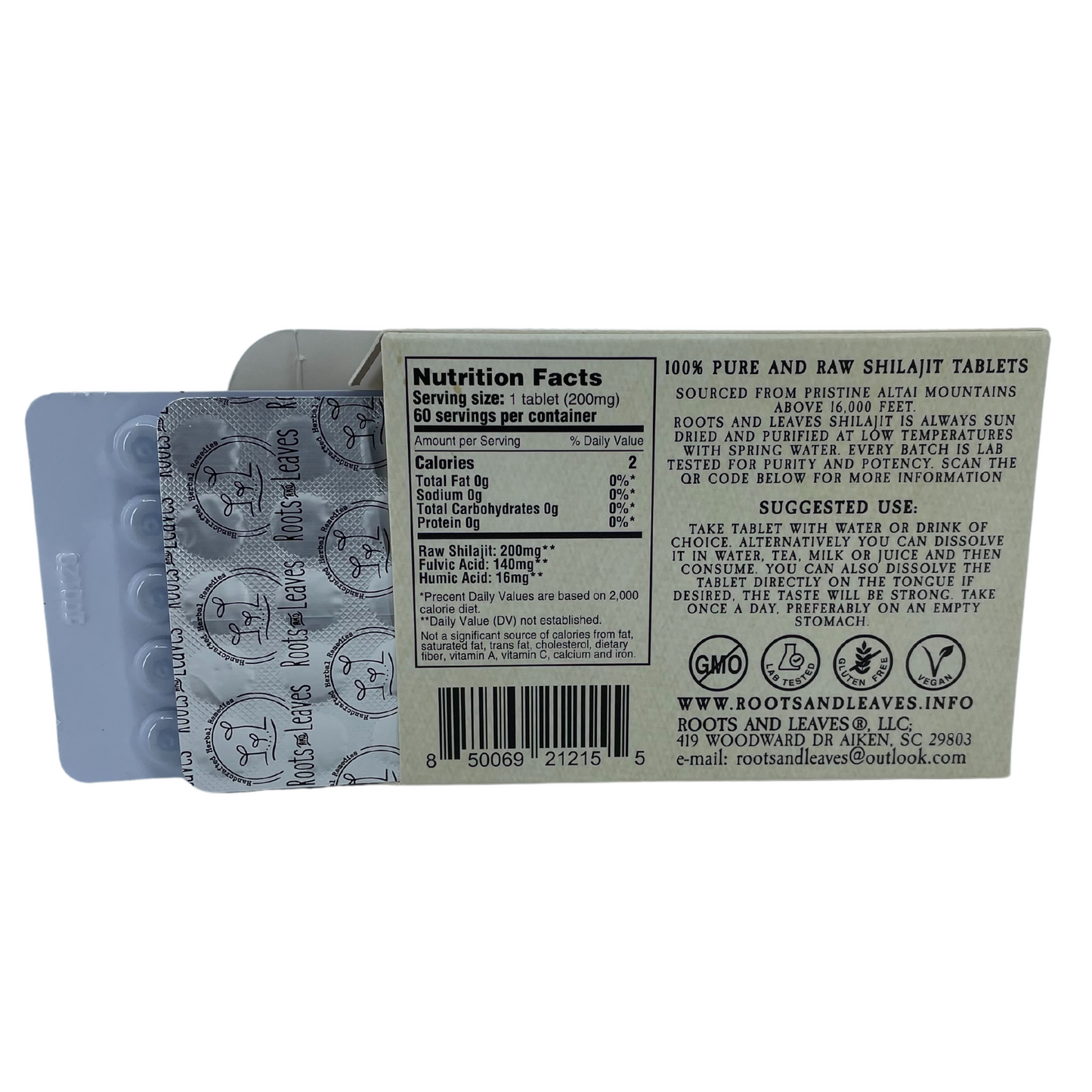 Pure Shilajit Tablets 60ct. - 60 doses