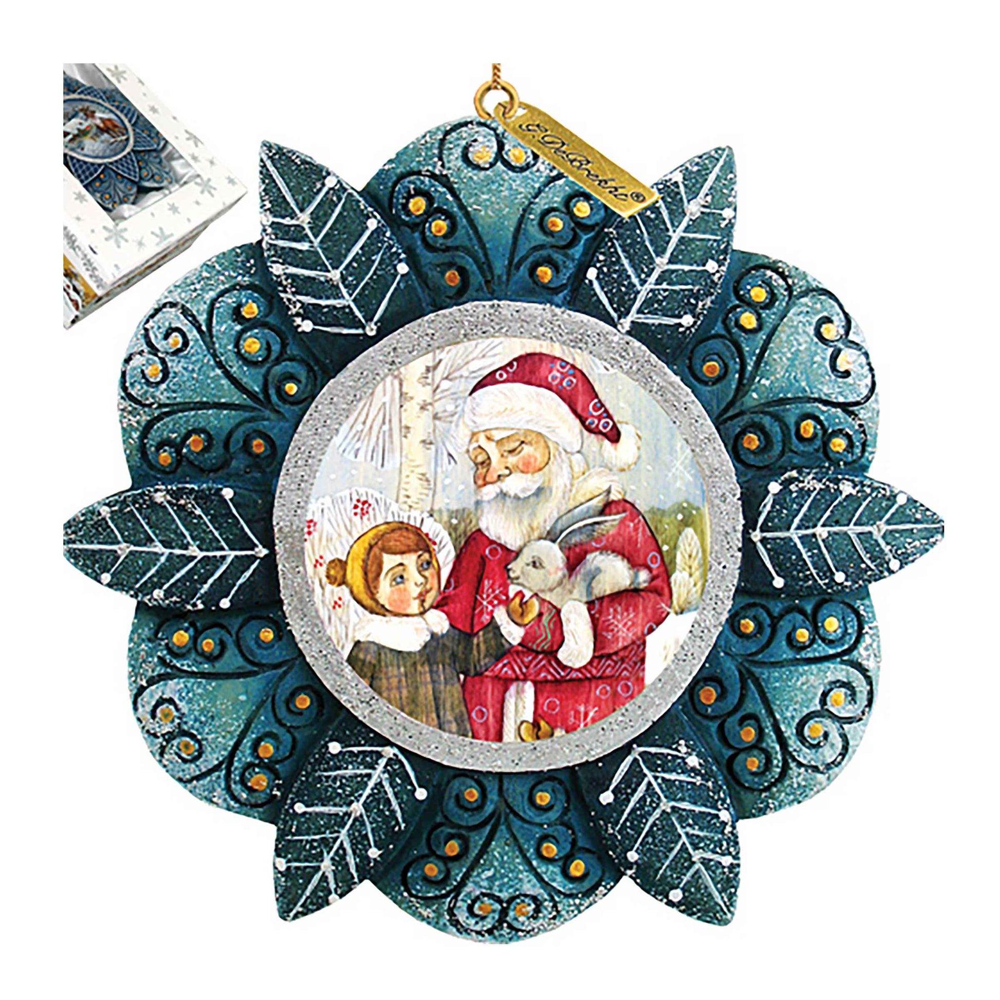 A Friends Sculpted Hand-Painted Christmas Ornament by G. DeBrekht - Wildlife Holiday Decor - 6102184