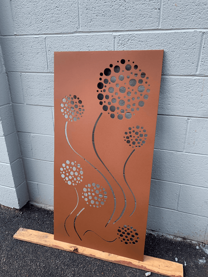 Outdoor Metal Privacy Screen Panel (60” & 72”) – Heavy-Duty Steel for Patio & Fence